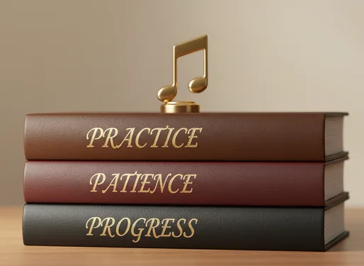 Stacked practice books