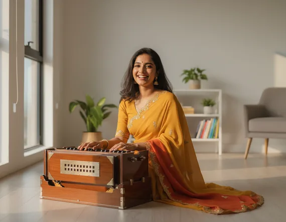 Sneha Iyer practising